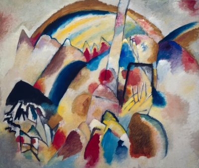 Landschaft mit roten Flecken II von Wassily Kandinsky